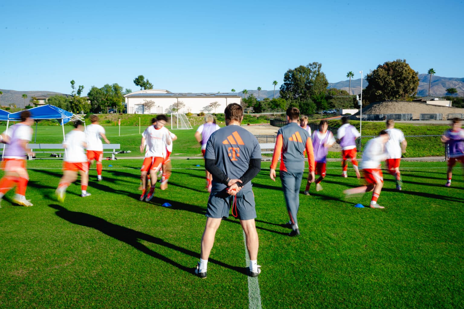 FC Bayern youth players training